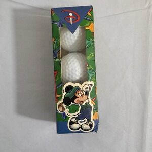 Vintage Mickey Mouse‎ Golf Balls Set Of 3 Disney Pinnacle New In Box